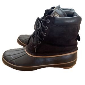 Mens LaCrosse Duck Boots 6 Eye Leather PAC 424410 Sz 11 Waterproof Leather